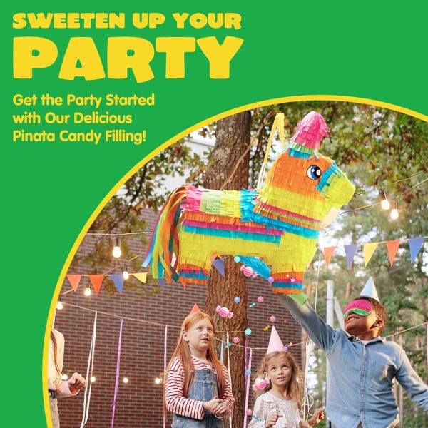 Cinco De Mayo Donkey Pinata for Kids Birthday Party, (13 x 20 x 5 in.) for Fun Fiesta Taco Party Supplies, Luau Event Photo Props, Mexican Theme Decoration, Carnivals Festivals, Taco Tuesday Event - Image 5
