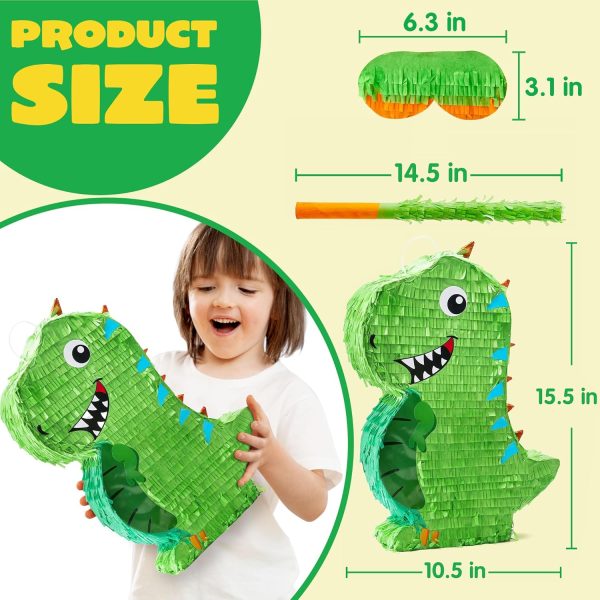 Cinco De Mayo Donkey Pinata for Kids Birthday Party, (13 x 20 x 5 in.) for Fun Fiesta Taco Party Supplies, Luau Event Photo Props, Mexican Theme Decoration, Carnivals Festivals, Taco Tuesday Event - Image 12