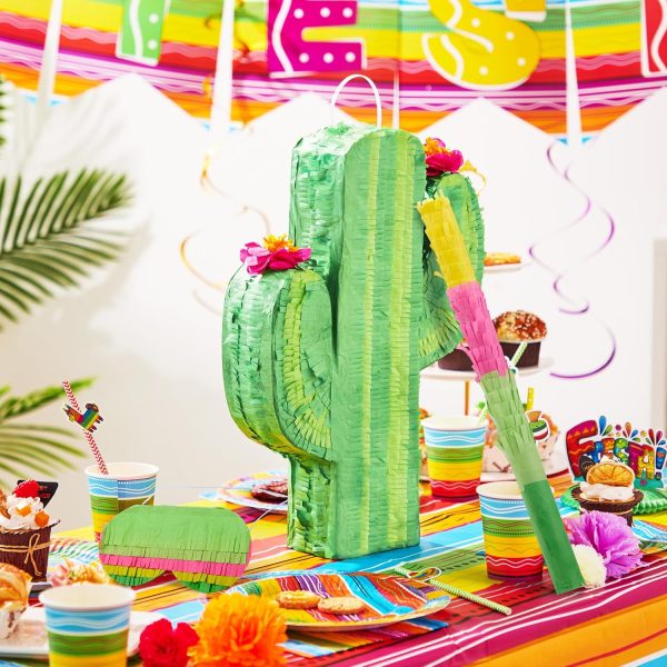 Cinco De Mayo Donkey Pinata for Kids Birthday Party, (13 x 20 x 5 in.) for Fun Fiesta Taco Party Supplies, Luau Event Photo Props, Mexican Theme Decoration, Carnivals Festivals, Taco Tuesday Event - Image 34