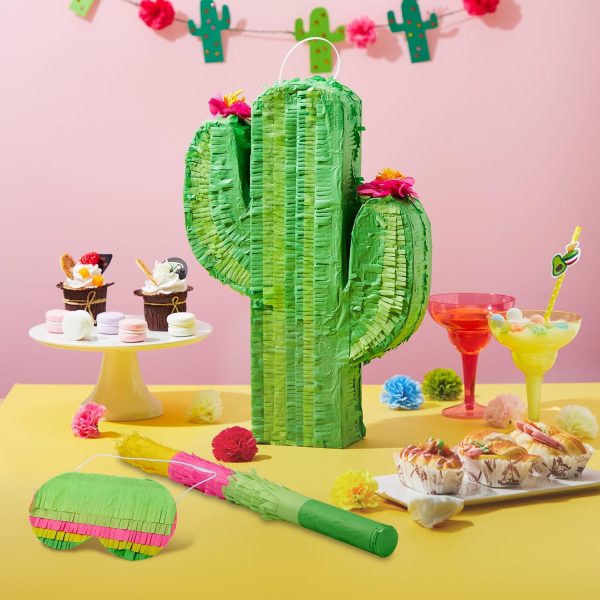 Cinco De Mayo Donkey Pinata for Kids Birthday Party, (13 x 20 x 5 in.) for Fun Fiesta Taco Party Supplies, Luau Event Photo Props, Mexican Theme Decoration, Carnivals Festivals, Taco Tuesday Event - Image 39