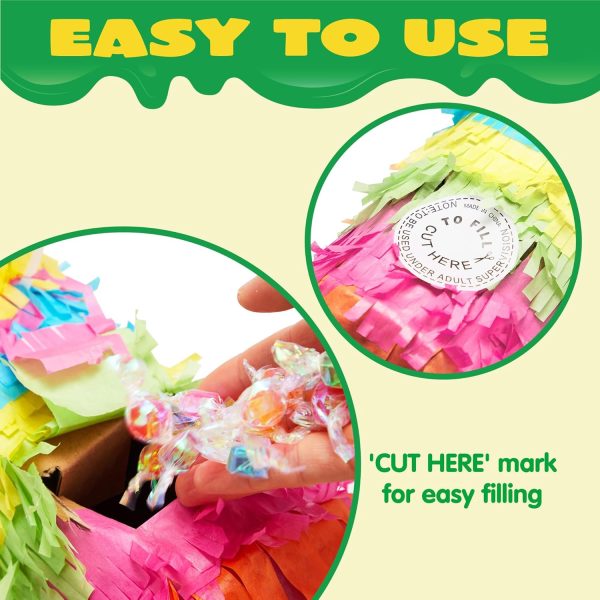 Dinosaur Pinata with Plastic Bat and Paper Blindfold（15.5H X 10.5W X 3D), Cinco De Mayo Party, Dinosaur Animal Theme Parties Decorations, Indoor or Outdoor fiesta - Image 21