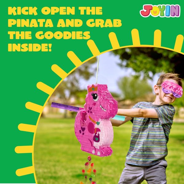 Dinosaur Pinata with Plastic Bat and Paper Blindfold（15.5H X 10.5W X 3D), Cinco De Mayo Party, Dinosaur Animal Theme Parties Decorations, Indoor or Outdoor fiesta - Image 32