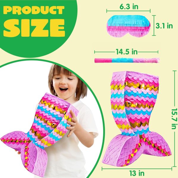 Dinosaur Pinata with Plastic Bat and Paper Blindfold（15.5H X 10.5W X 3D), Cinco De Mayo Party, Dinosaur Animal Theme Parties Decorations, Indoor or Outdoor fiesta - Image 49