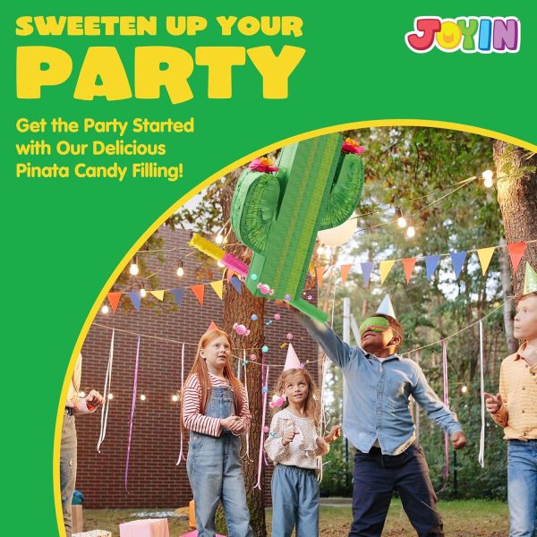 Cinco De Mayo Cactus Pinata for Kids Birthday Party, (16.75x11.25x3 in.) for Fun Fiesta Taco Party Supplies, Luau Event Photo Props, Mexican Theme Decoration, Carnivals Festivals, Taco Tuesday Event - Image 5