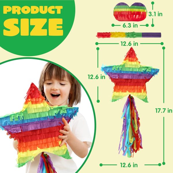 Cinco De Mayo Cactus Pinata for Kids Birthday Party, (16.75x11.25x3 in.) for Fun Fiesta Taco Party Supplies, Luau Event Photo Props, Mexican Theme Decoration, Carnivals Festivals, Taco Tuesday Event - Image 18