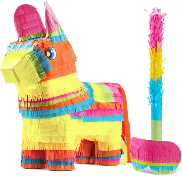 Cinco De Mayo Cactus Pinata for Kids Birthday Party, (16.75x11.25x3 in.) for Fun Fiesta Taco Party Supplies, Luau Event Photo Props, Mexican Theme Decoration, Carnivals Festivals, Taco Tuesday Event - Image 25