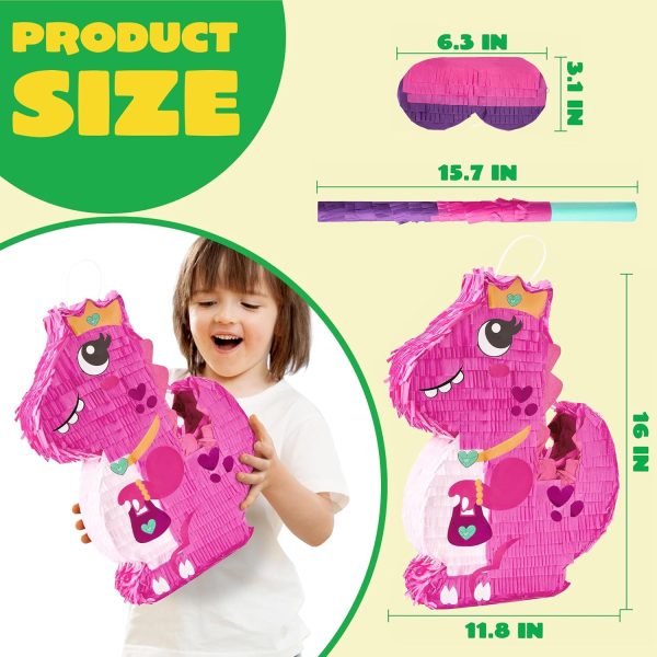 Cinco De Mayo Cactus Pinata for Kids Birthday Party, (16.75x11.25x3 in.) for Fun Fiesta Taco Party Supplies, Luau Event Photo Props, Mexican Theme Decoration, Carnivals Festivals, Taco Tuesday Event - Image 35